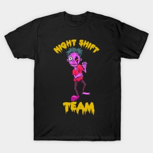 Team Night Shift, Scary Zombie T-Shirt